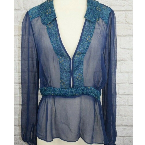 Anthropologie Tops - Anthro What Comes Around Goes Around Sheer Top, 6
